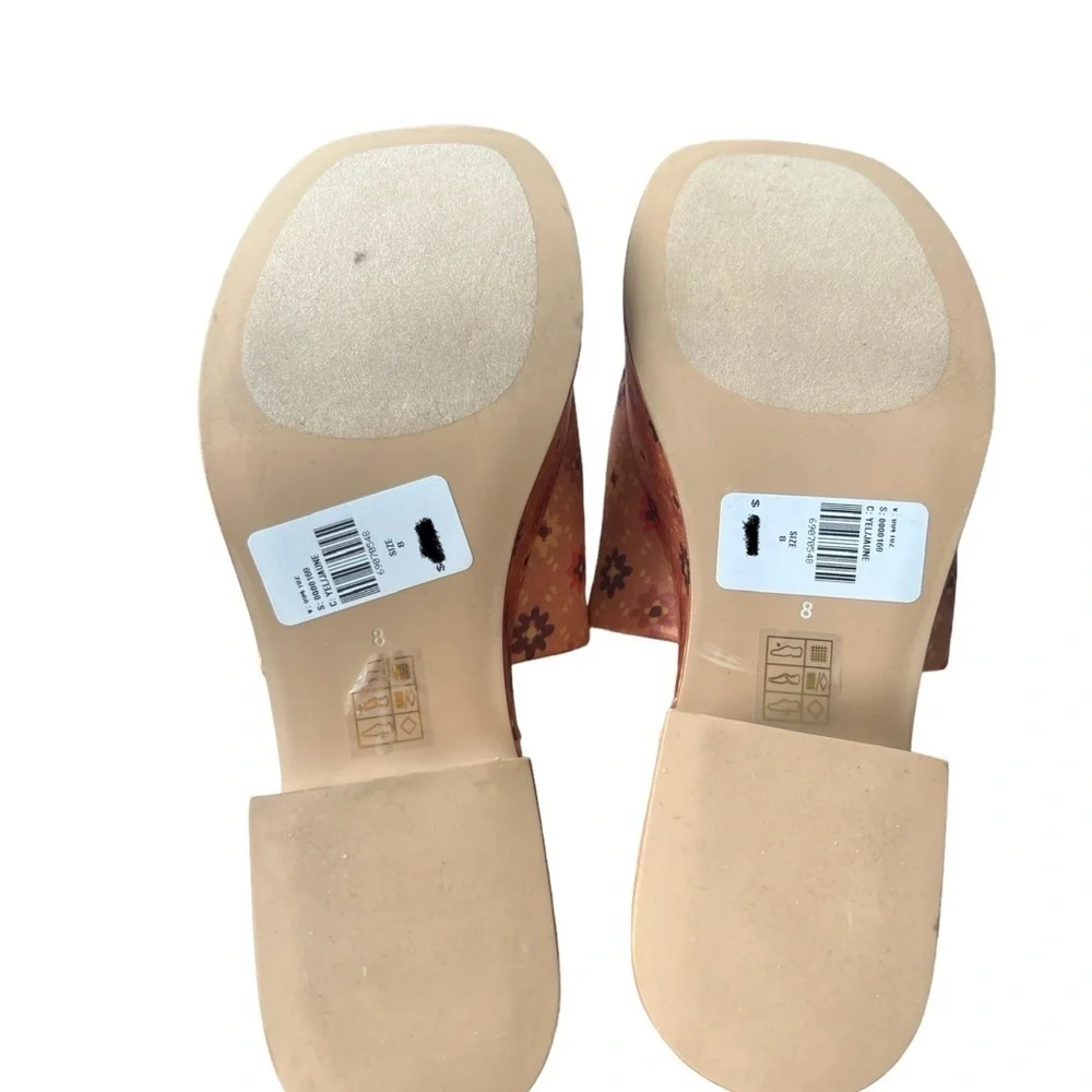 NWT Anthropologie Jeffrey Campbell Shindy Platform Slide Mules 70s Hippie Size 8 - Picture 9 of 12